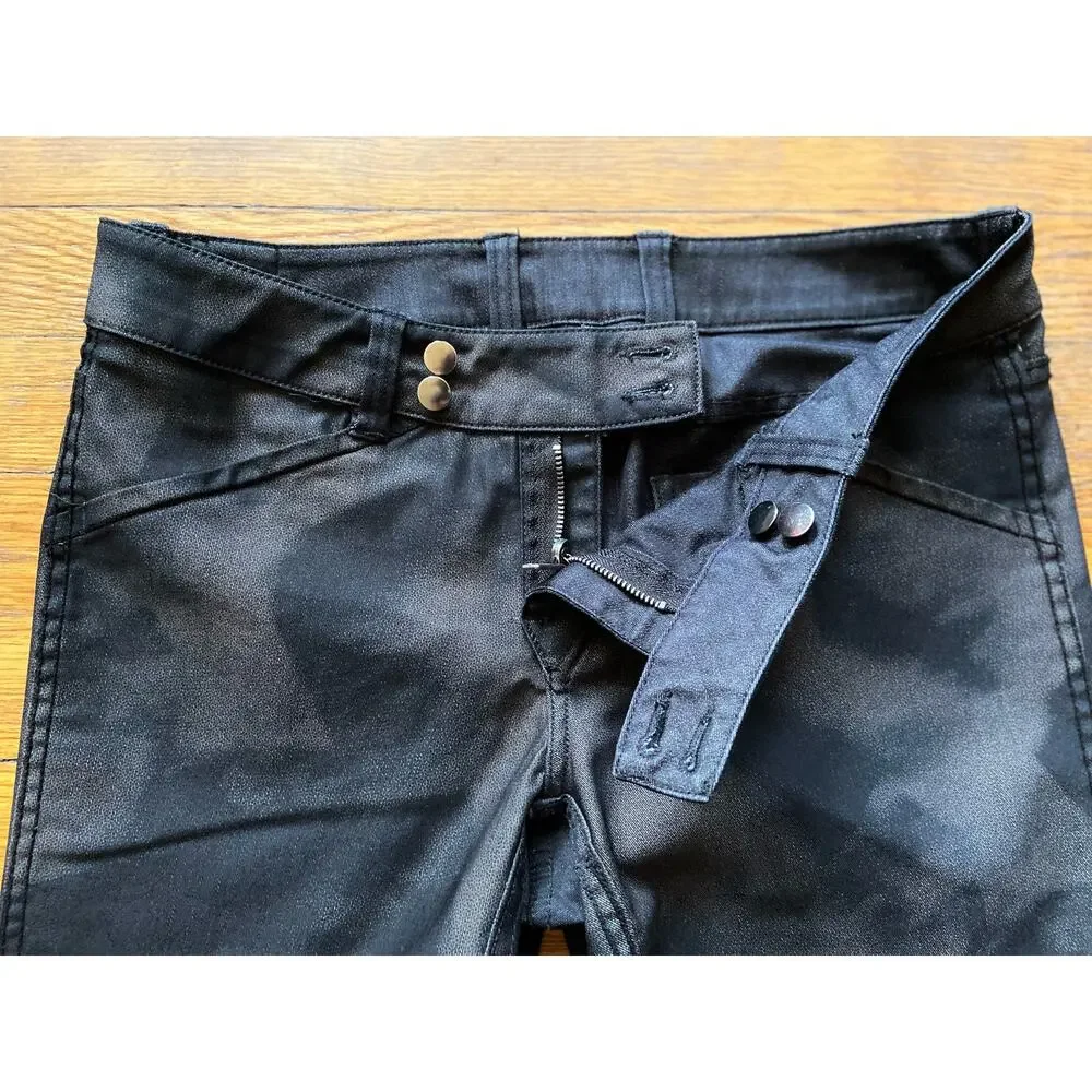 ECRU Low-Rise Camo/Black Reversible Stretch Pants sz 29